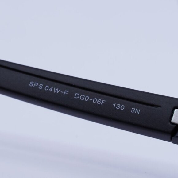 Prada Sport PS04WSF DG006F Sunglasses Black Rubber Shield Frame, Grey Lenses - Picture 7 of 10